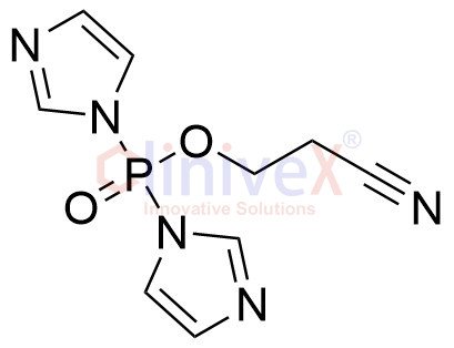2-Cyanoethyl-P,P-di-1H-imidazol-1-ylphosphinate
