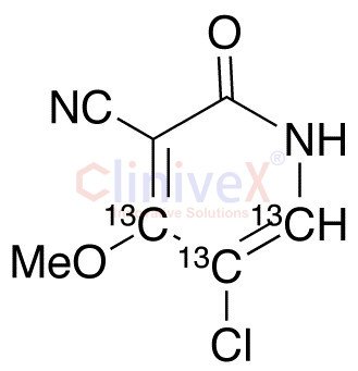 3-Cyano Gimeracil-13C3 Methyl Ether