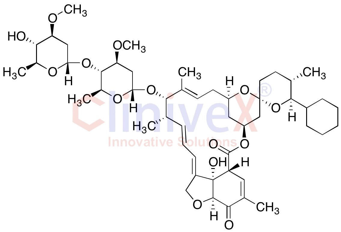 25-Cyclohexyl-5-demethoxy-25-de(1-methylpropyl)-22,23-dihydro-5-oxo-avermectin A1a