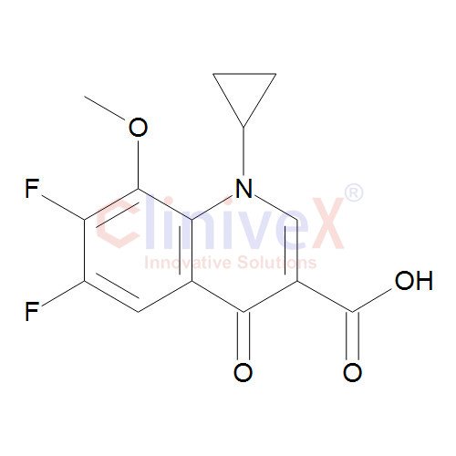1-Cyclopropyl-6,7-difluoro-8-methoxy-4-oxo-1,4-dihydroquinoline-3-carboxylic Acid
