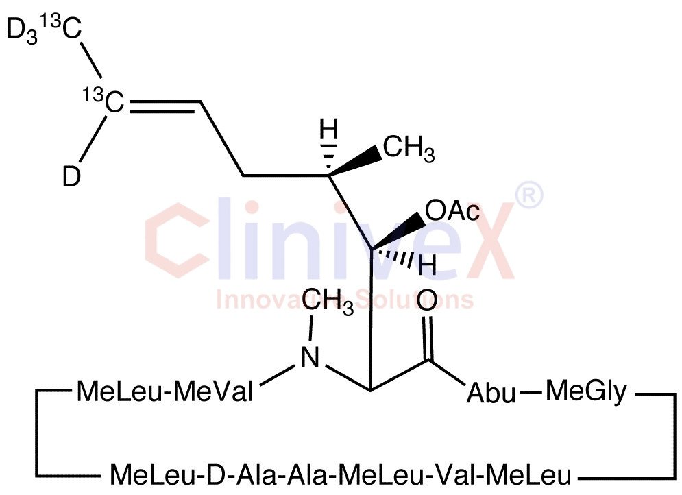 Cyclosporin A-13C2,d4 Acetate