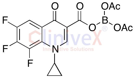 1-Cyclopropyl-6,7,8-trifluoro-1,4-dihydro-4-oxo-3-quinolinecarboxylic Acid Anhydride with Diacetyl Borate
