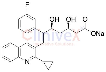 (3R,5S)-5-(6-Cyclopropyl-10-fluoro-7,8-dihydrobenzo[k]phenanthridin-8-yl)-3,5-dihydroxypentanoic Acid Sodium Salt