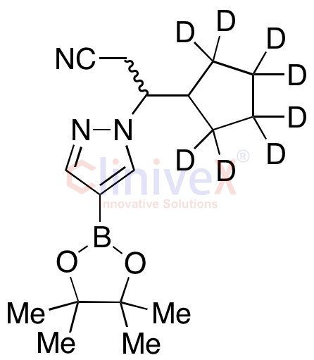 Beta-Cyclopentyl-4-(4,4,5,5-tetramethyl-1,3,2-dioxaborolan-2-yl)-1H-pyrazole-1-propanenitrile-d8