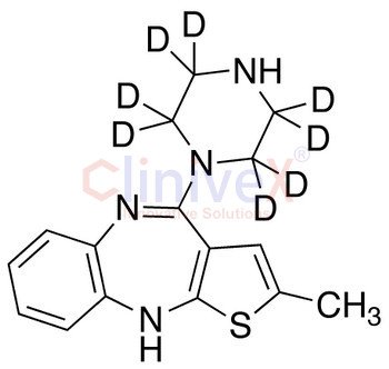 N-Demethyl Olanzapine-d8