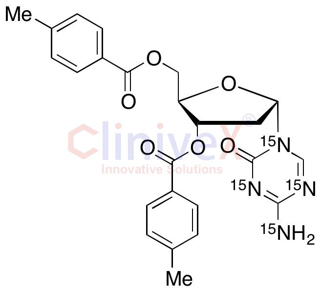 1-(2’-Deoxy-3’,5’-di-O-toluoyl-Alpha-D-ribofuranosyl)-2-oxo-4-amino-1,2-dihydro-1,3,5-triazine-15N4