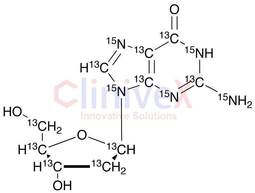 2’-Deoxyguanosine-13C10,15N5