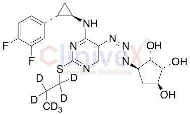 Deshydroxyethoxy Ticagrelor-d7