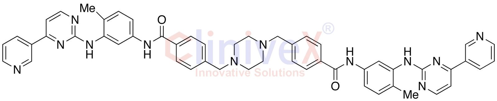 Des(methylpiperazinyl-N-methyl) Imatinib Dimer Impurity