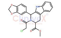 (1R,3R)-Methyl 1-(benzo[d][1,3]dioxol-5-yl)-2-(2-chloroacetyl)-2,3,4,9-tetrahydro-1H-pyrido[3,4-b]indole-3-carboxylate