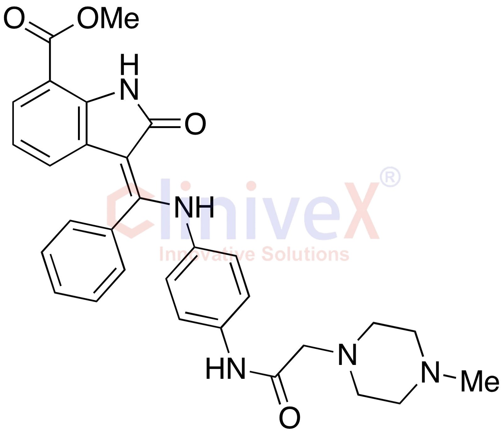 Desmethyl 7-Methoxycarbonyl Nintedanib (Nintedanib Impurity C)