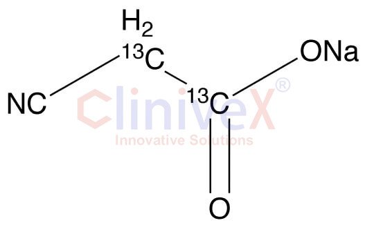 2-Cyano-acetic Acid Sodium Salt-13C2