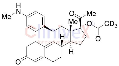 N-Desmethyl Ulipristal Acetate-d3