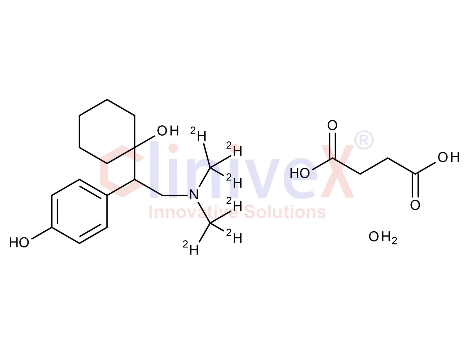 (±)-Desvenlafaxine-d6 Succinate Hydrate (N,N-dimethyl-d6)