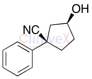 (1R,3S)-3-Hydroxy-1-phenylcyclopentanecarbonitrile