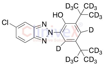 2,4-Di-tert-butyl-6-(5-chloro-2H-benzotriazol-2-yl)phenol-d20