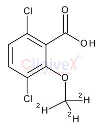 Dicamba D3 (methoxy D3) 100 µg/mL in Acetone
