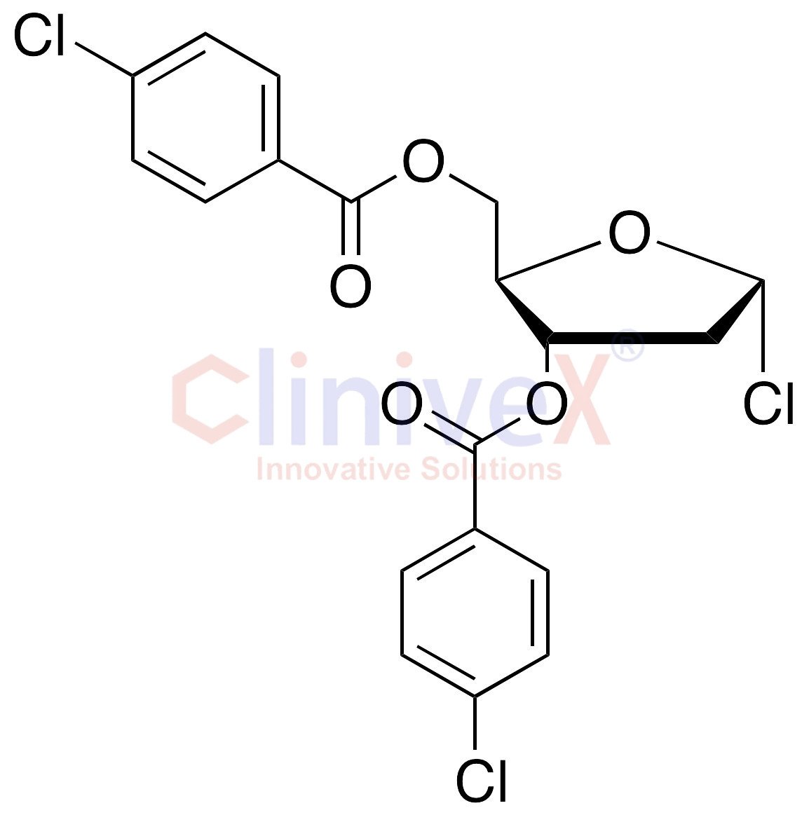 3,5-Di-O-(p-chlorobenzoyl)-2-deoxy-?-D-ribofuranosyl Chloride