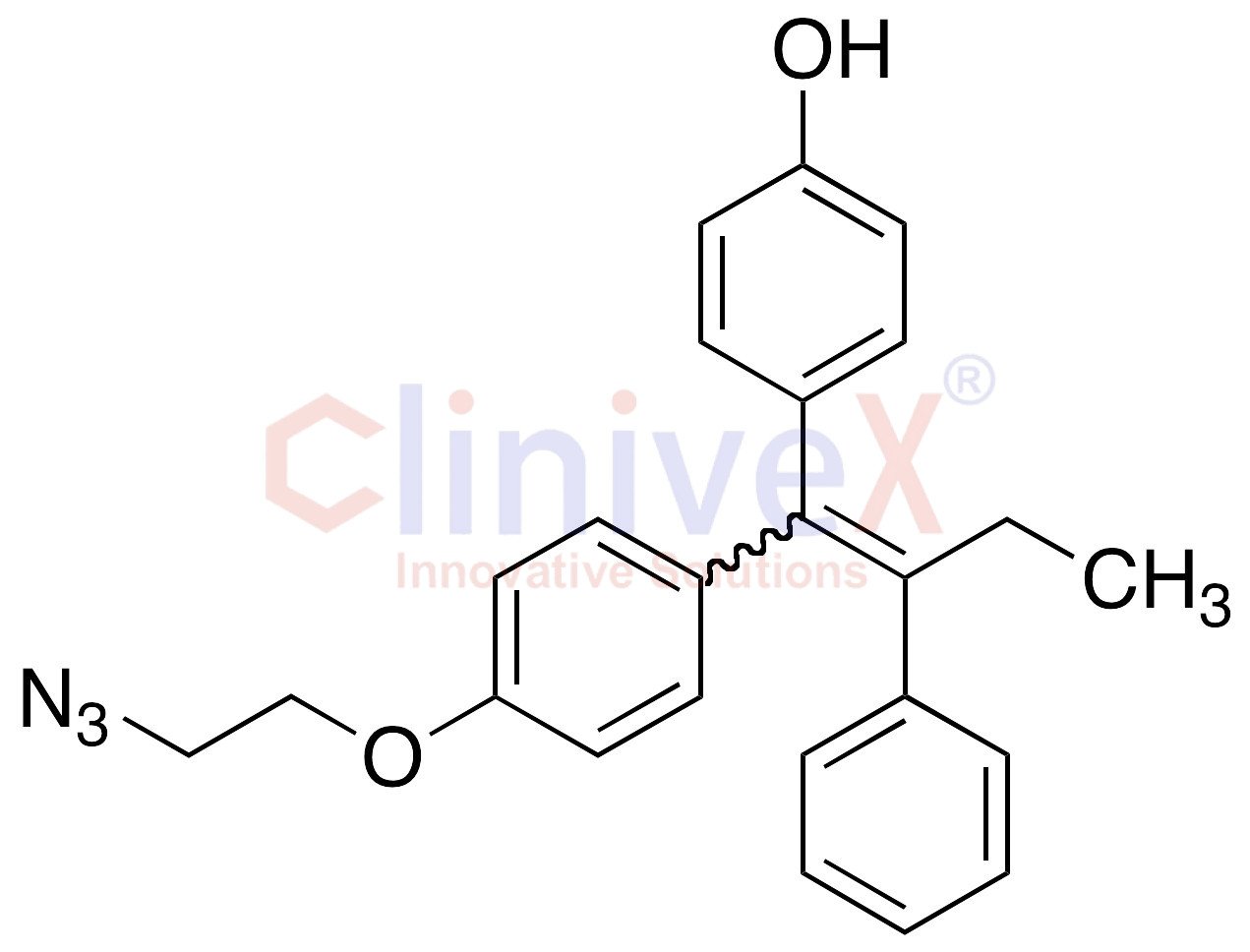 (E/Z)-N,N-Didesmethyl-4-hydroxy Tamoxifen 2’-Azide