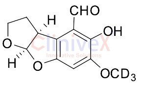 (-)-Dihydroaflatoxin Carboxaldehyde D2-d3