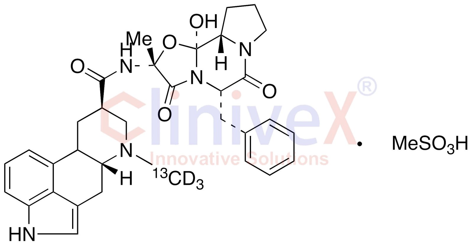 Dihydro Ergotamine-13C,d3 Mesylate