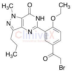 1,4-Dihydro-5-[5-(2-bromoacetyl)-2-ethoxyphenyl]-1-methyl-3-propyl-7H-pyrazolo[4,3-d]pyrimidin-7-one (may contain 5-(2-chloroacetyl))