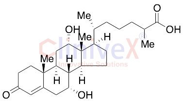 (7?,12?)-7,12-Dihydroxy-3-oxo-cholest-4-en-26-oic Acid