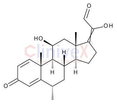 (6alpha,11beta)-11,20-Dihydroxy-6-methyl-3-oxopregna-1,4,17(20)-trien-21-al