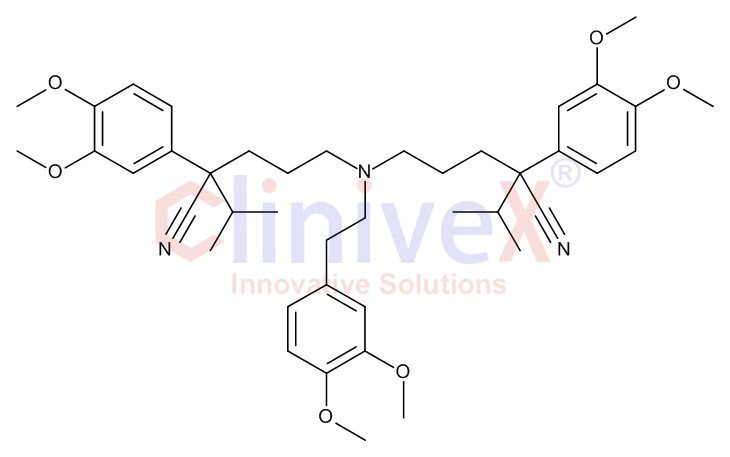 ?,?’-[[[2-(3,4-Dimethoxyphenyl)ethyl]imino]di-3,1-propanediyl]bis[3,4-dimethoxy-?-(1-methylethyl)-benzeneacetonitrile