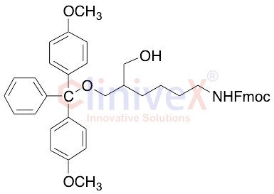 1-O-Dimethoxytrityl-2-(N-Fmoc)-4-Aminobutyl)-1,3-propanediol, >95%