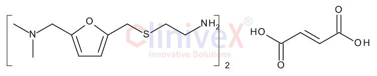 2-(((5-((Dimethylamino)methyl)furan-2-yl)methyl)thio)ethanamine Fumarate (2:1)