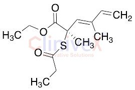 (2R,3E)-2,4-Dimethyl-2-[(1-oxopropyl)thio]-3,5-hexadienoic Acid Ethyl Ester