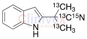 Alpha,Alpha-Dimethyl-1H-indole-2-acetonitrile-13C315N