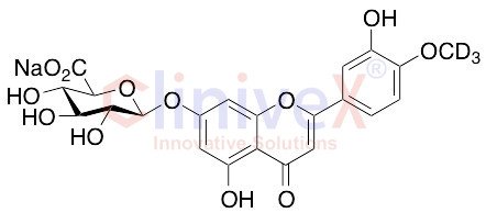 Diosmetin 7-O-Beta-D-Glucuronide-d3 Sodium Salt