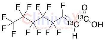 2H-Perfluoro-[1,2-13C2]-2-Octenoic Acid
