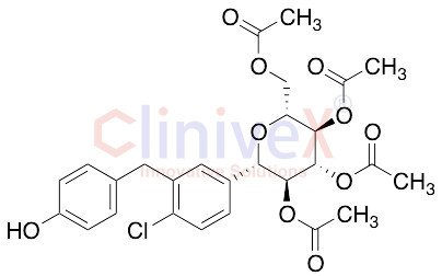 O-Desethyl Dapagliflozin tetraacetate)