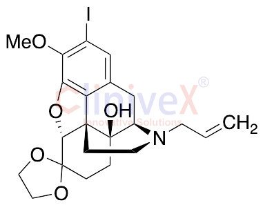 (5Alpha)-4,5-Epoxy-14-hydroxy-2-iodo-3-methoxy-17-(2-propen-1-yl)-morphinan-6-one Cyclic 1,2-Ethanediyl Acetal