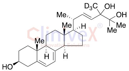 (3Beta,22E)-Ergosta-5,7,22-triene-3,24,25-triol-d3