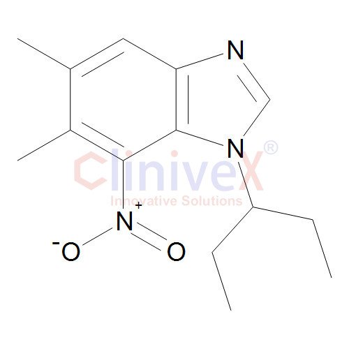 1-(1-Ethylpropyl)-5,6-dimethyl-7-nitro-1H-benzimidazole