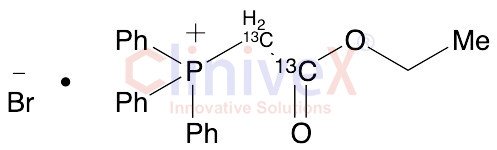 (Ethoxycarbonylmethyl)triphenylphosphonium-13C2 Bromide