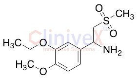 1-(3-Ethoxy-4-methoxy-phenyl)-2-methanesulfonylethylamine (~10% inorganics)
