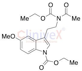 3-(2-(N-(Ethoxycarbonyl)acetamido)ethyl)-5-methoxy-1H-indole-1-carboxylic Acid Ethyl Ester