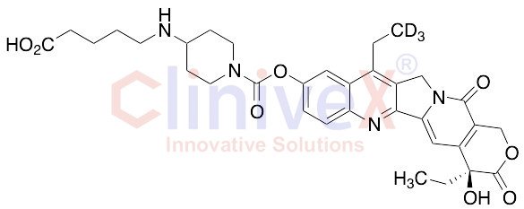7-Ethyl-10-(4-N-aminopentanoic acid)-1-piperidino)carbonyloxycamptothecin-d3