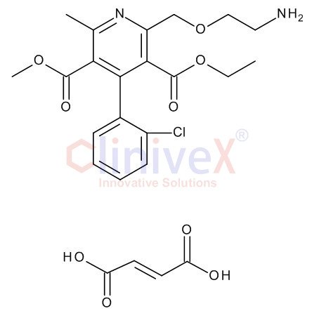 3-Ethyl 5-Methyl 2-[(2-Aminoethoxy)methyl]-4-(2-chlorophenyl)-6-methylpyridine-3,5-dicarboxylate Fumarate