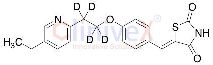 5-[[4-[2-(5-Ethyl-2-pyridinyl)ethoxy-d4]phenyl]methylene]-2,4-thiazolidinedione