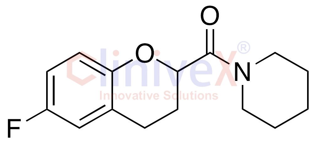 1-[(6-Fluoro-3,4-dihydro-2H-1-benzopyran-2-yl)carbonyl]piperidine