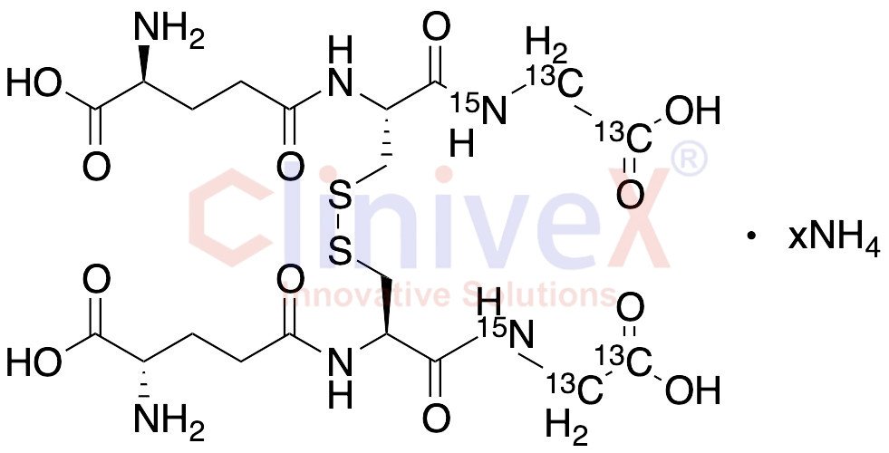 Glutathione Disulfide-13C4,15N2 Ammonium Salt