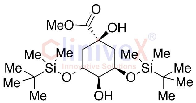 (1α,3R,4α,5R)-3,5-Bis[[(1,1-dimethylethyl)dimethylsilyl]oxy]-1,4-dihydroxy-cyclohexanecarboxylic Acid Methyl Ester