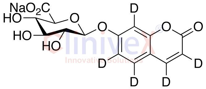 7-Hydroxy Coumarin-d5 Beta-D-Glucuronide Sodium Salt