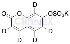 7-Hydroxy Coumarin-d5 Sulfate Potassium Salt